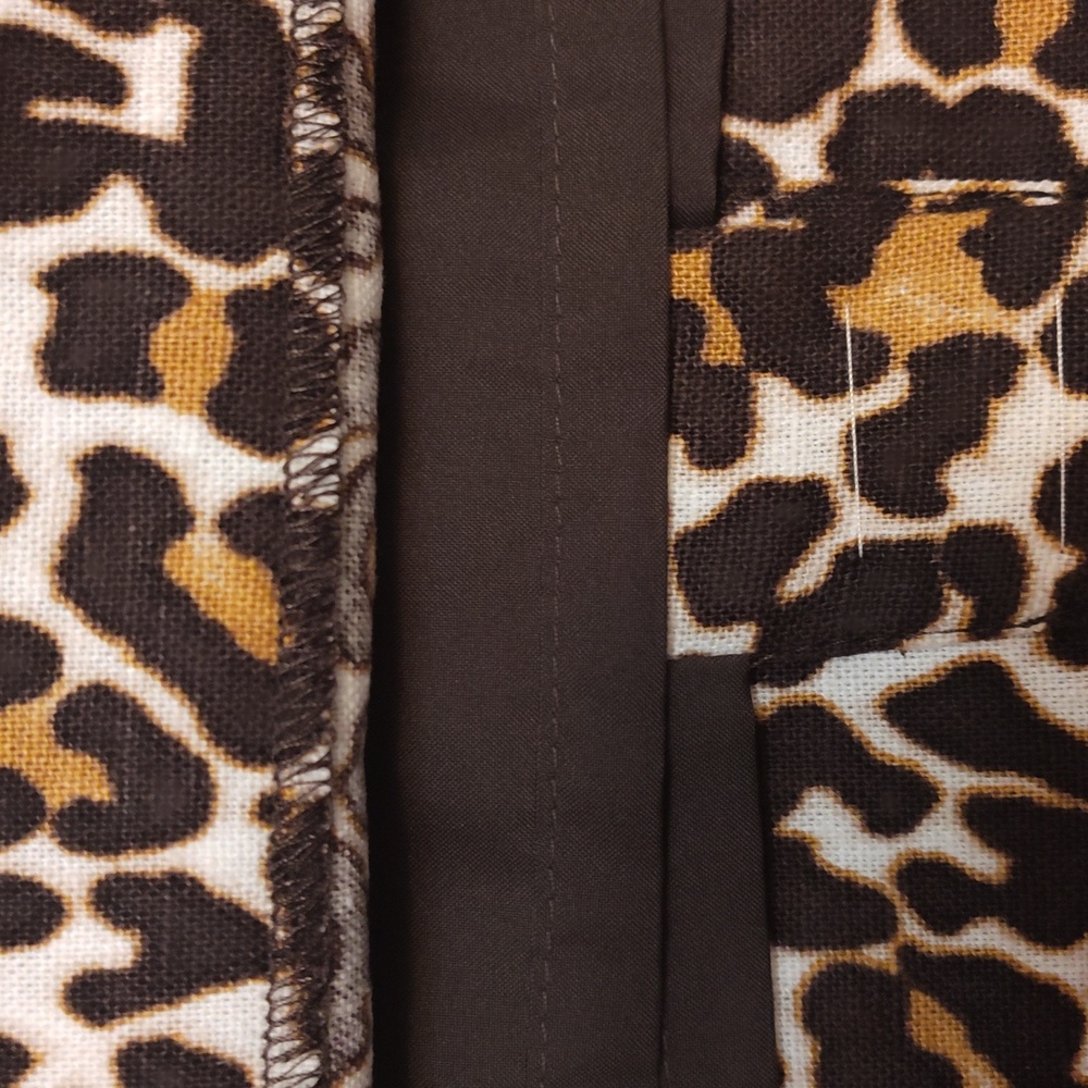 J. Crew Animal Print Pencil Skirt. Linen/Cotton Blend. Fully Lined. NWOT. - Picture 4 of 5